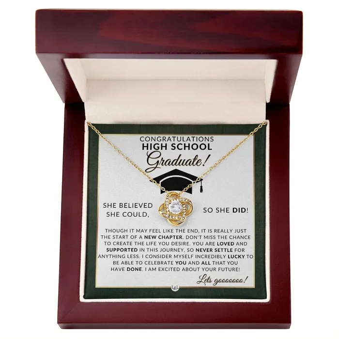 ShineOn Fulfillment Necklaces 2024 High School Grad Gifts For Her Meaningful Milestone Necklace 2024 HS Graduation Gift Idea For A Graduating Girl