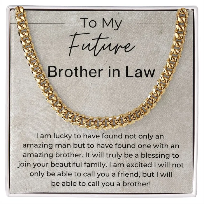 ShineOn Fulfillment Necklaces Cant Wait to Call You Brother Gift for Future Brother in Law from the Bride to Be Cuban Linked Chain Necklace ShineOn Fulfillment Necklaces Cant Wait to Call You Brother Gift for Future Brother in Law from the Bride to Be Cuban Linked Chain Necklace