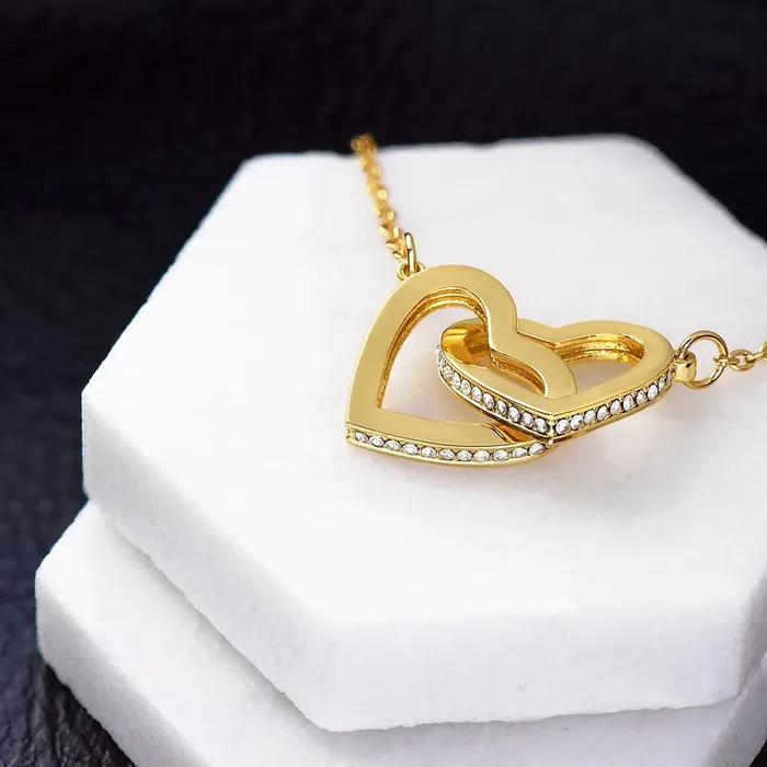 ShineOn Fulfillment Necklaces Cant Wait to Call You Sister Gift for Future Sister in Law from the Bride to Be Interlocking Heart Pendant Necklace