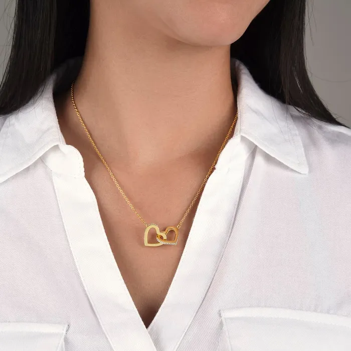 ShineOn Fulfillment Necklaces Cant Wait to Call You Sister Gift for Future Sister in Law from the Bride to Be Interlocking Heart Pendant Necklace