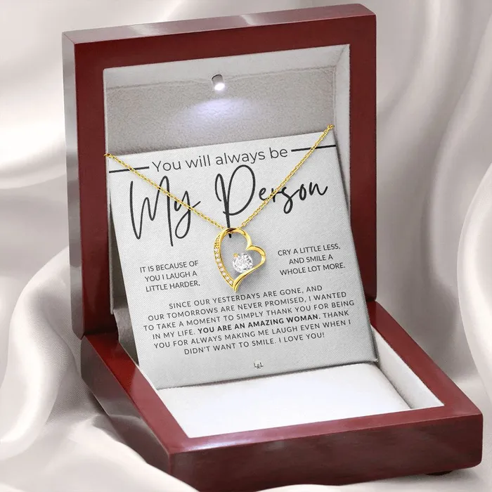 ShineOn Fulfillment Necklaces My Person Thinking of You Sentimental and Romantic Gift for Her Christmas Valentines Birthday or Anniversary Gifts