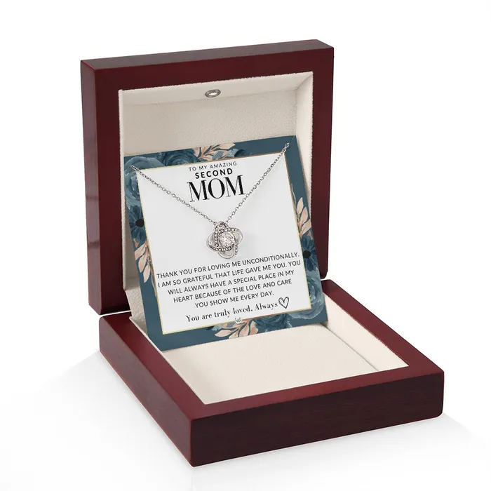 ShineOn Fulfillment Necklaces Second Mom Gift Truly Loved Present for Stepmom Bonus Mom Second Mom Unbiological Mom or Other Mom Great For Mothers Day Christmas Her Birthday Or As An Encouragement Gift