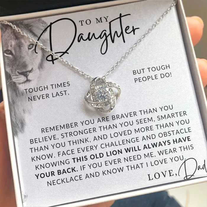 ShineOn Fulfillment Necklaces There For You To My Daughter From Dad Father to Daughter Necklace Christmas Gifts Birthday Present Graduation Gift Valentines Day