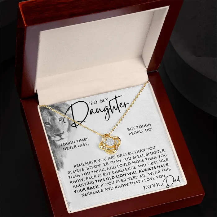 ShineOn Fulfillment Necklaces There For You To My Daughter From Dad Father to Daughter Necklace Christmas Gifts Birthday Present Graduation Gift Valentines Day