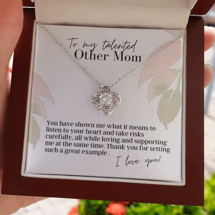 ShineOn Fulfillment Necklaces To My Talented Other Mom Love Knot Pendant Necklace The Perfect Gift for You Other Mom