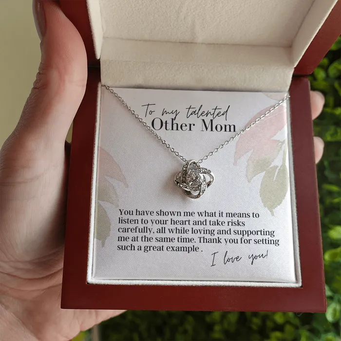 ShineOn Fulfillment Necklaces To My Talented Other Mom Love Knot Pendant Necklace The Perfect Gift for You Other Mom