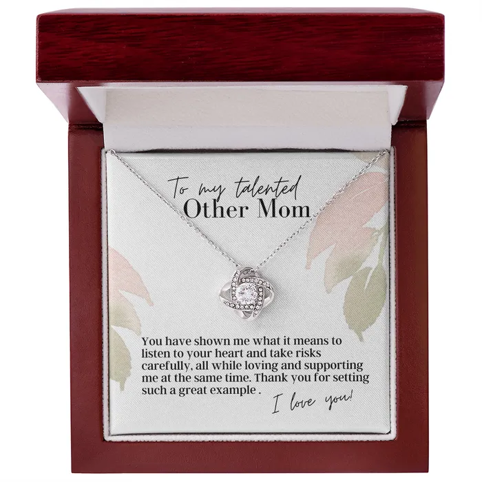 ShineOn Fulfillment Necklaces To My Talented Other Mom Love Knot Pendant Necklace The Perfect Gift for You Other Mom