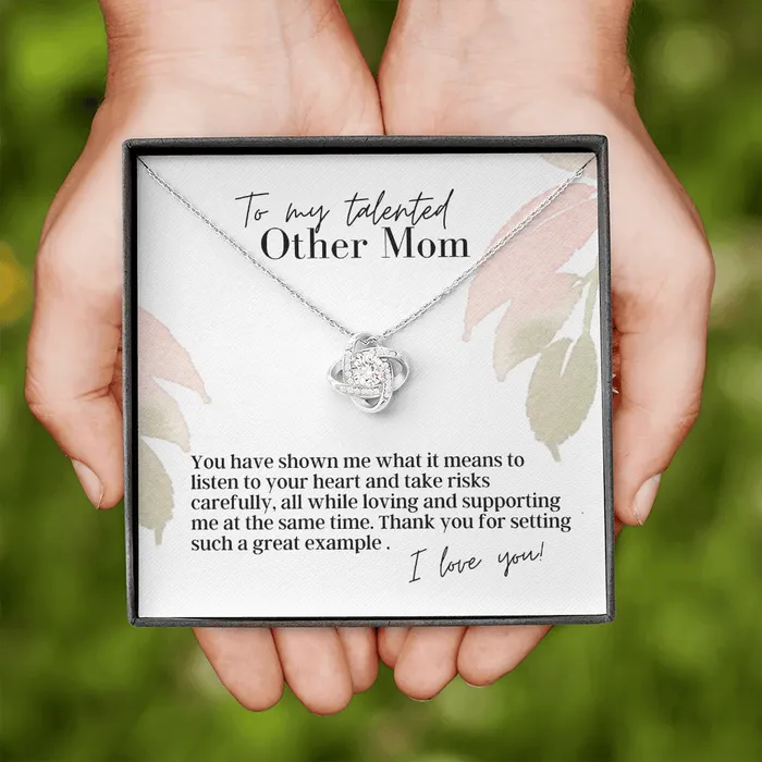 ShineOn Fulfillment Necklaces To My Talented Other Mom Love Knot Pendant Necklace The Perfect Gift for You Other Mom