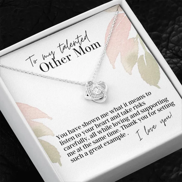 ShineOn Fulfillment Necklaces To My Talented Other Mom Love Knot Pendant Necklace The Perfect Gift for You Other Mom