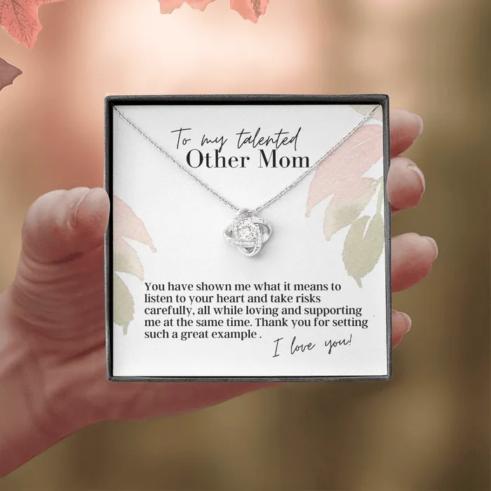 ShineOn Fulfillment Necklaces To My Talented Other Mom Love Knot Pendant Necklace The Perfect Gift for You Other Mom