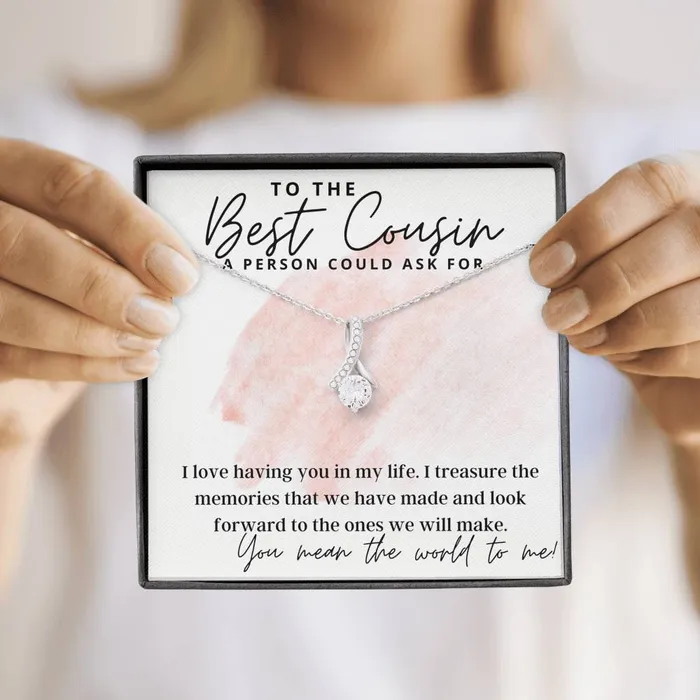 ShineOn Fulfillment Necklaces To The Best Cousin A Person Could Ask For Gift For Female Cousin Pendant Necklace