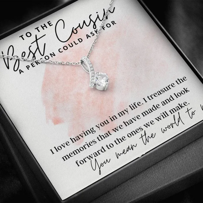 ShineOn Fulfillment Necklaces To The Best Cousin A Person Could Ask For Gift For Female Cousin Pendant Necklace