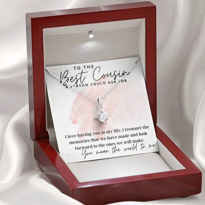 ShineOn Fulfillment Necklaces To The Best Cousin A Person Could Ask For Gift For Female Cousin Pendant Necklace