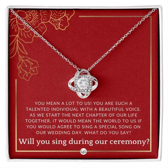 ShineOn Fulfillment Necklaces Wedding Ceremony Singer Proposal Will You Sign At Our Wedding From The Bride and The Groom Necklace Red and Gold Wedding Theme ShineOn Fulfillment Necklaces Wedding Ceremony Singer Proposal Will You Sign At Our Wedding From The Bride and The Groom Necklace Red and Gold Wedding Theme