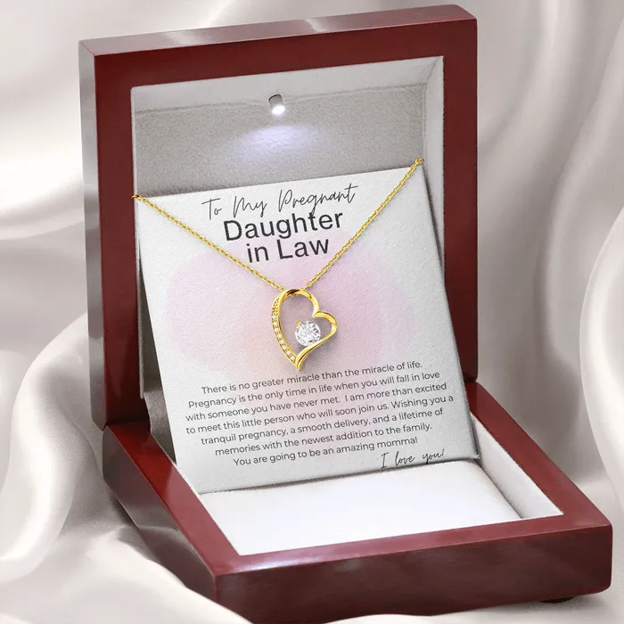 ShineOn Fulfillment Necklaces You will be an Amazing Momma Gift for Pregnant Daughter in Law Heart Pendant Necklace