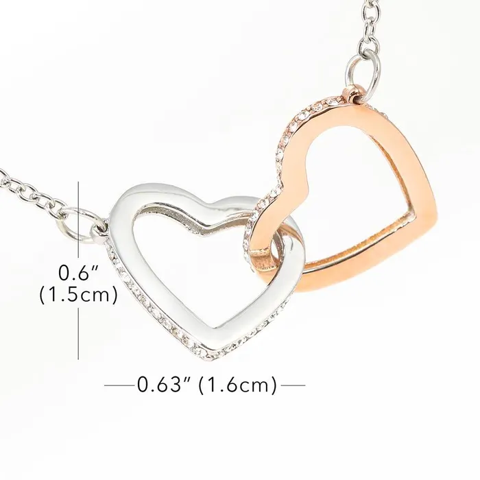 ShineOn Fulfillment To an Incredible Stepdaughter Interlocking Hearts Pendant Necklace Necklaces