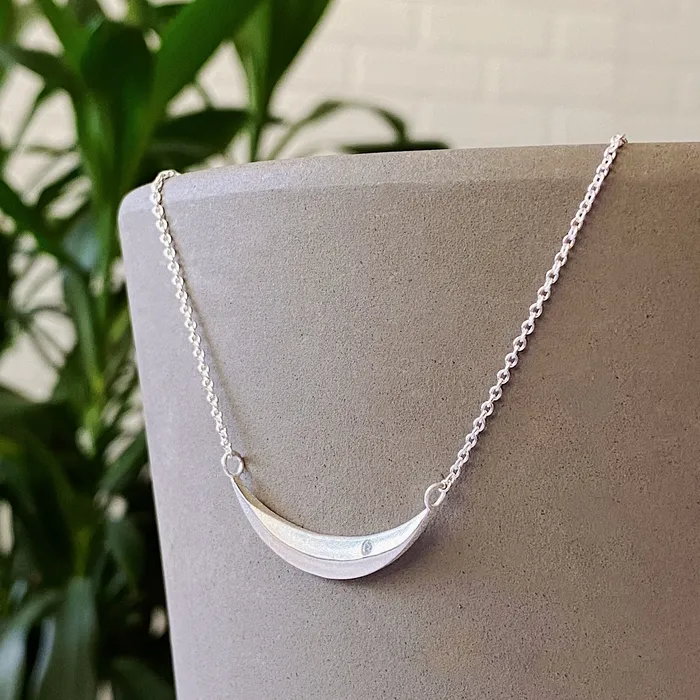 Silver Diamond Wisp Necklace Corey Egan Necklaces
