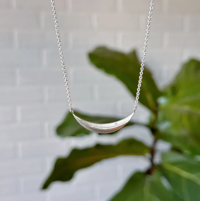Silver Diamond Wisp Necklace Corey Egan Necklaces