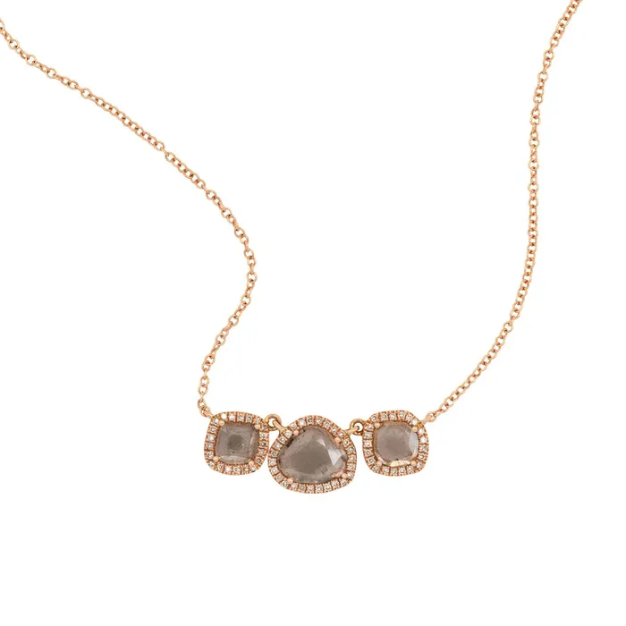 Smith and Bevill Jewelers Chloe Diamond Slice Necklace Necklaces