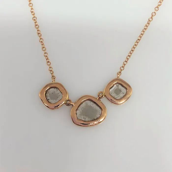 Smith and Bevill Jewelers Chloe Diamond Slice Necklace Necklaces