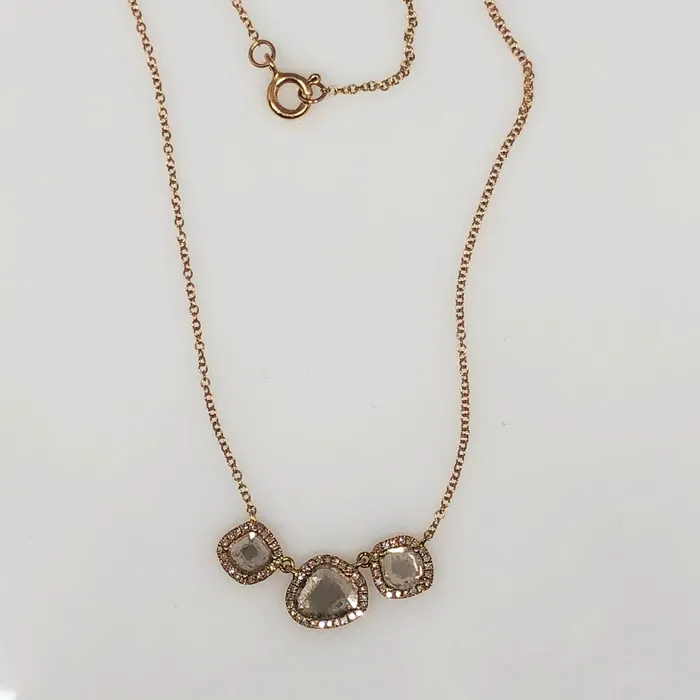 Smith and Bevill Jewelers Chloe Diamond Slice Necklace Necklaces