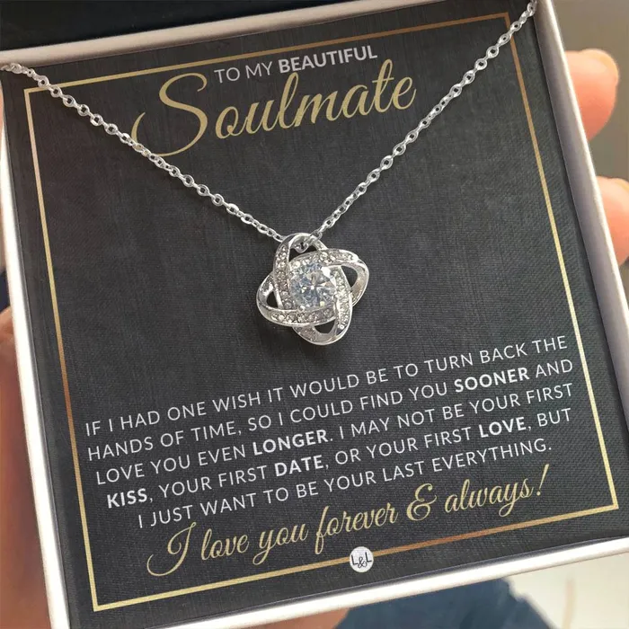 Special Gift For Soulmate Pendant Necklace Sentimental and Romantic Christmas Gift Valentines Day Birthday or Anniversary Present ShineOn Fulfillment Necklaces