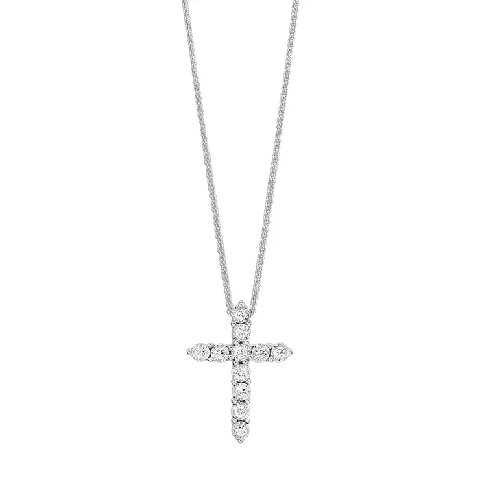 Sterling Silver 010ctw Cross Style Pendant GEMS ONE CORPRATION Necklaces