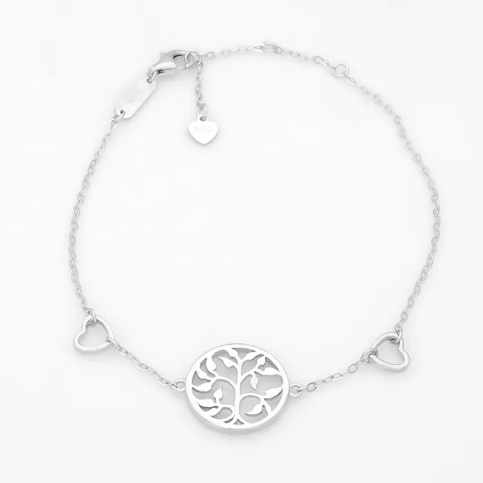 Sterling Silver Tree of Life Bracelet Glitters Bracelets