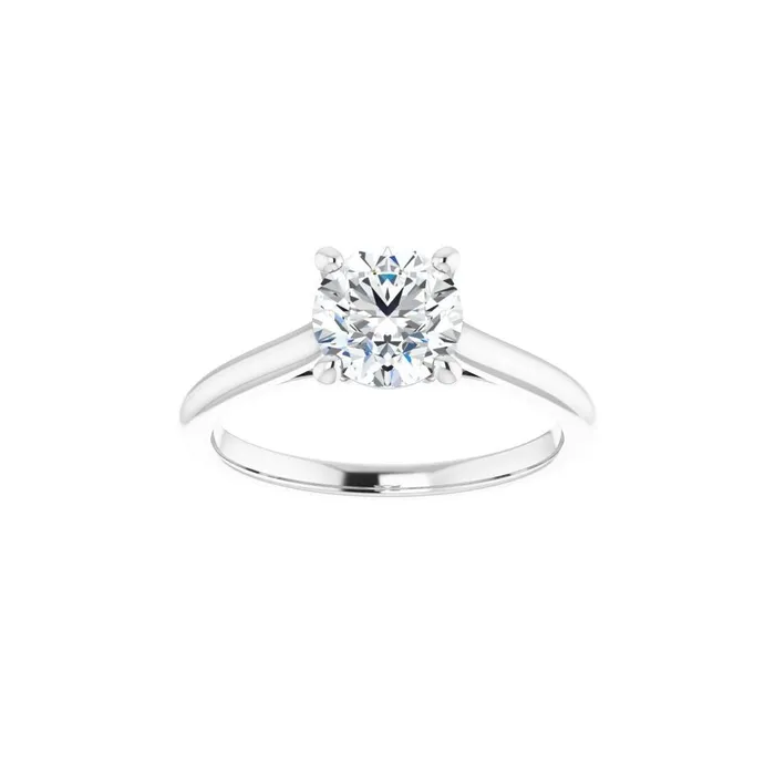 STULLER Rings Ever Ever 14K White Gold 4 Prong Style Diamond SemiMount Engagement Ring STULLER Rings Ever Ever 14K White Gold 4 Prong Style Diamond SemiMount Engagement Ring