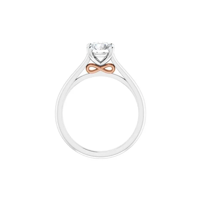STULLER Rings Ever Ever 14K White Gold 4 Prong Style Diamond SemiMount Engagement Ring STULLER Rings Ever Ever 14K White Gold 4 Prong Style Diamond SemiMount Engagement Ring