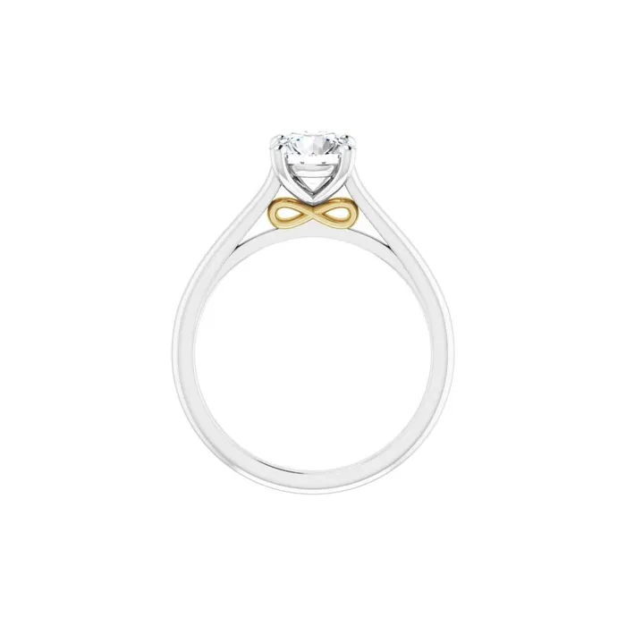 STULLER Rings Ever Ever 14K White Gold 4 Prong Style Diamond SemiMount Engagement Ring STULLER Rings Ever Ever 14K White Gold 4 Prong Style Diamond SemiMount Engagement Ring