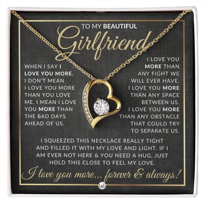 SurpriseGift For Girlfriend Open Heart Pendant Necklace Keepsake Message Card Sentimental and Romantic Christmas Valentines Day Birthday or Anniversary Present ShineOn Fulfillment Necklaces SurpriseGift For Girlfriend Open Heart Pendant Necklace Keepsake Message Card Sentimental and Romantic Christmas Valentines Day Birthday or Anniversary Present ShineOn Fulfillment Necklaces