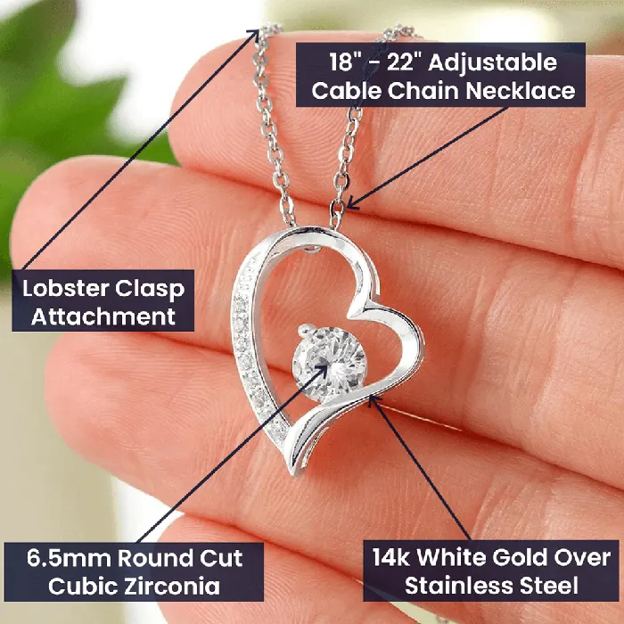 SurpriseGift For Girlfriend Open Heart Pendant Necklace Keepsake Message Card Sentimental and Romantic Christmas Valentines Day Birthday or Anniversary Present ShineOn Fulfillment Necklaces