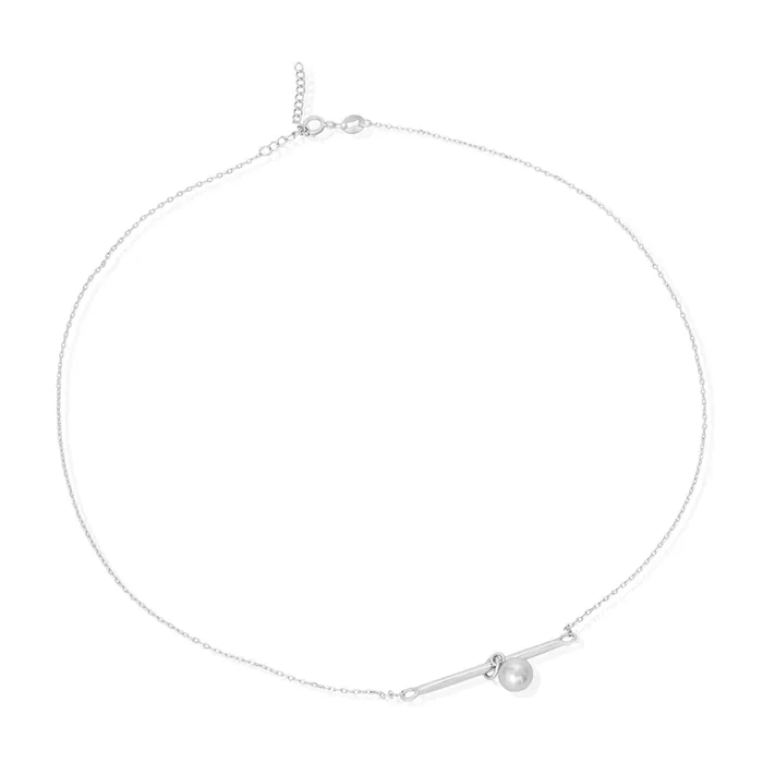 Teeda Necklaces N7012 Bar and Ball Charm and Necklace Set
