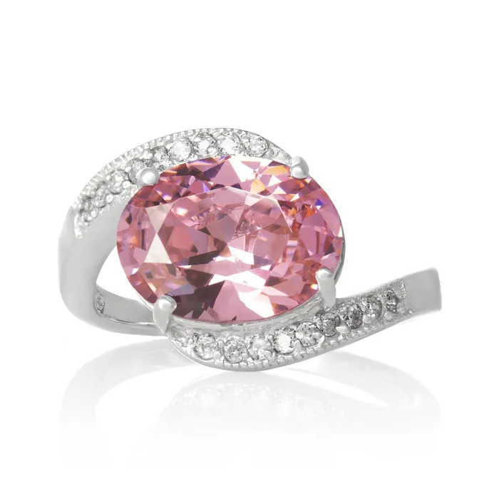 Teeda Rings RZ3490 Oval Cut CZ Ring