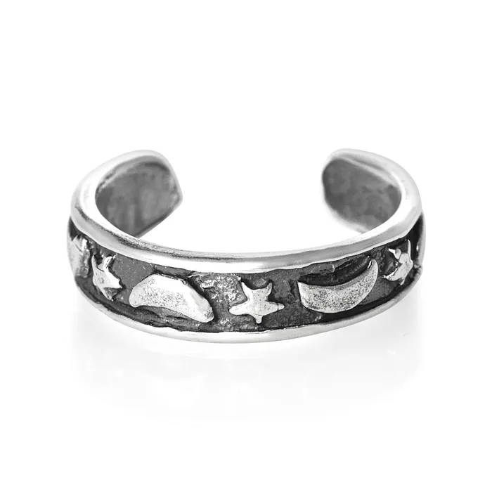 Teeda Rings TR1410 Moon Star Toe Ring