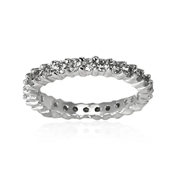 Teeda RZ8114 Eternity Band CZ Ring Rings
