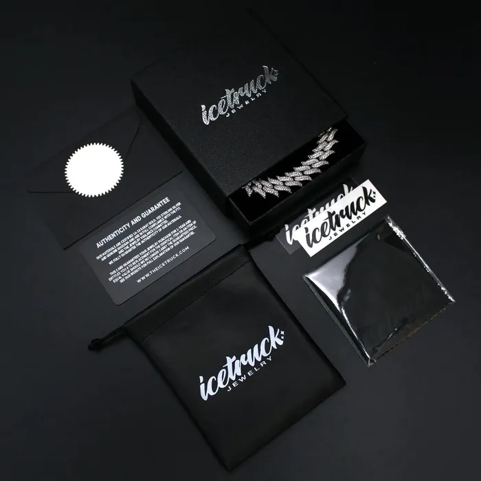 The Icetruck Necklaces 14mm Moissanite Prong Cuban Chain in 925 Silver