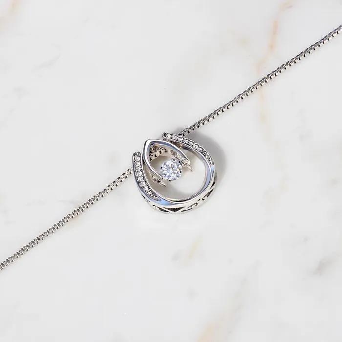 To My Gorgeous Wife I am Grateful Lucky In Love Pendant Necklace The Perfect Gift ShineOn Fulfillment Necklaces