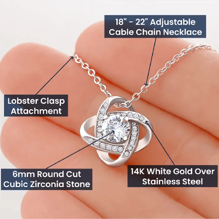 To My Incredible Step Momma Love Knot Pendant Necklace The Perfect Gift for Your Step Momma ShineOn Fulfillment Necklaces