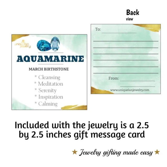 Uniquelan Jewelry Necklaces Natural Aquamarine Heart Necklace Uniquelan Jewelry Necklaces Natural Aquamarine Heart Necklace