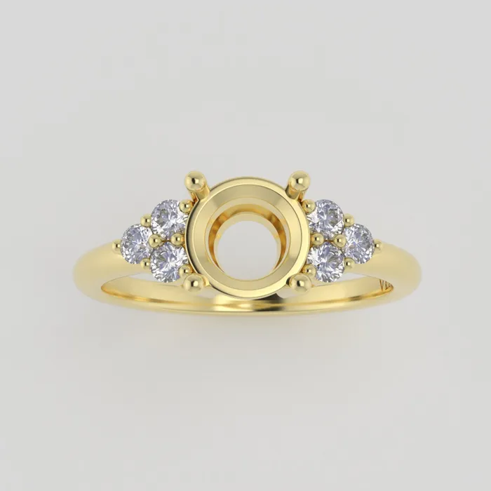 VENVS Rings The Calisto 18k Yellow Size 7 Stone SPI13 Cinque Ring Box Custom Engraving 0 VENVS Rings The Calisto 18k Yellow Size 7 Stone SPI13 Cinque Ring Box Custom Engraving 0