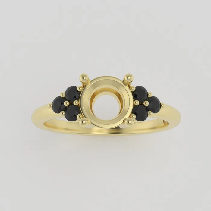 VENVS Rings The Eclipse 14k Yellow Size 5 Stone OP16 Antelope Ring Box Custom Engraving 0 VENVS Rings The Eclipse 14k Yellow Size 5 Stone OP16 Antelope Ring Box Custom Engraving 0