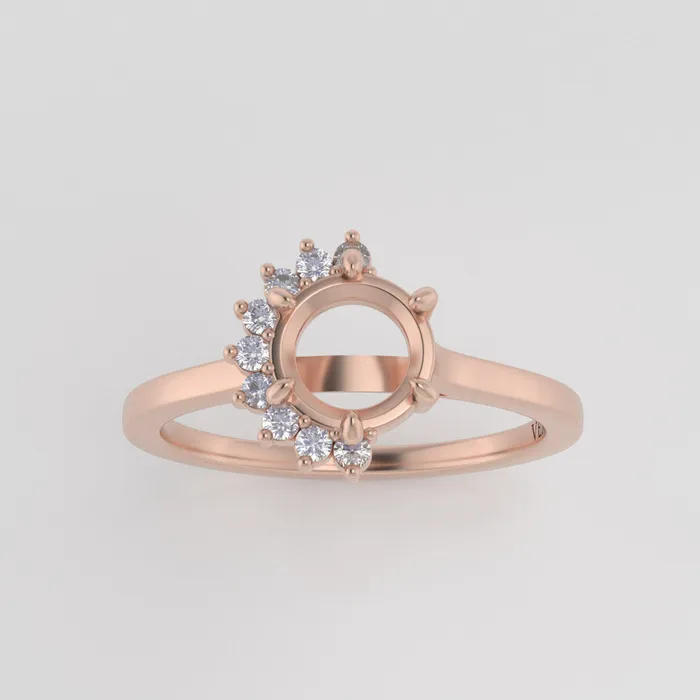 VENVS Rings The Juliet 14k Rose Size 6 Stone KT10 Cinque Ring Box Custom Engraving 0 VENVS Rings The Juliet 14k Rose Size 6 Stone KT10 Cinque Ring Box Custom Engraving 0