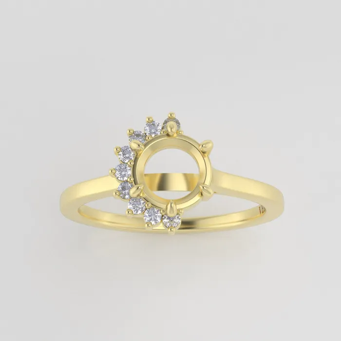 VENVS Rings The Juliet 14k Yellow Size 105 Stone EM10 Green Ring Box Custom Engraving Always 75 VENVS Rings The Juliet 14k Yellow Size 105 Stone EM10 Green Ring Box Custom Engraving Always 75