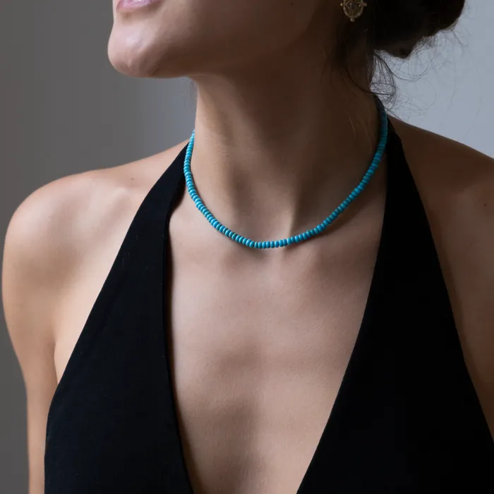 Vivien Frank Designs Necklaces Simple Turquoise necklace
