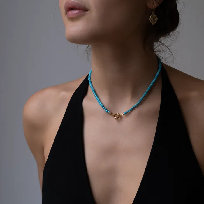 Vivien Frank Designs Necklaces Simple Turquoise necklace