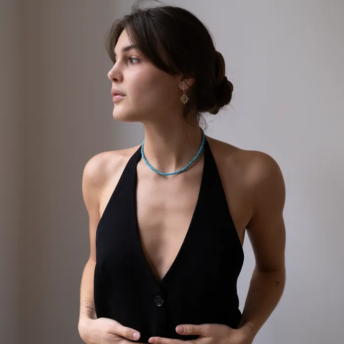 Vivien Frank Designs Necklaces Simple Turquoise necklace