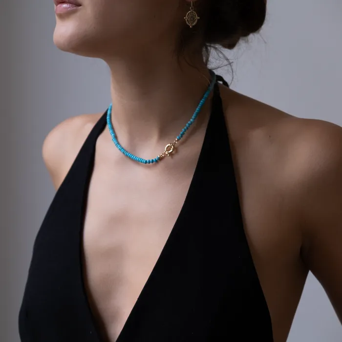 Vivien Frank Designs Necklaces Simple Turquoise necklace