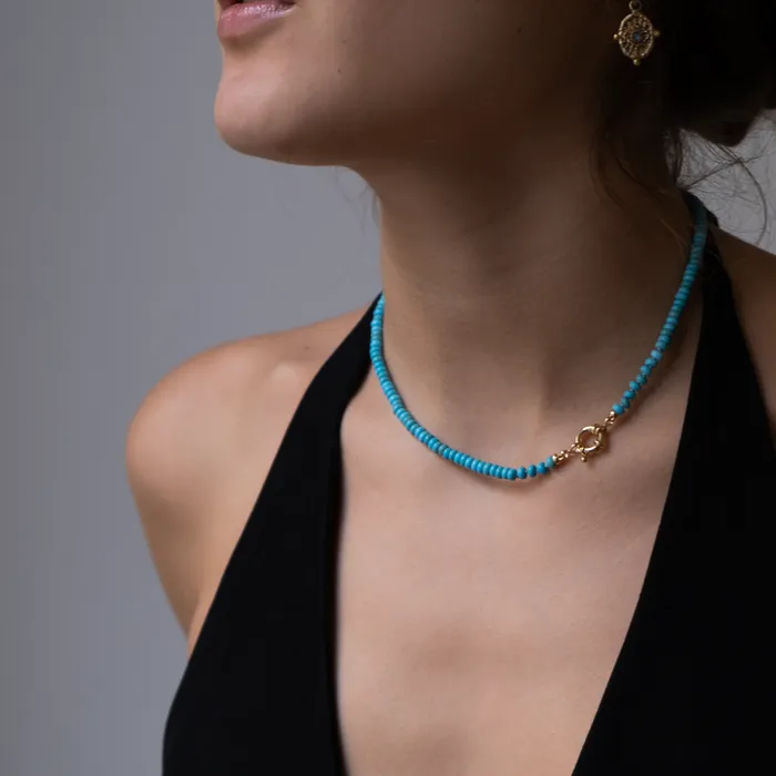 Vivien Frank Designs Necklaces Simple Turquoise necklace